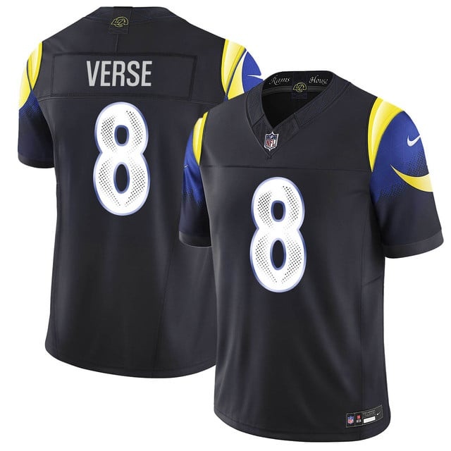 Personalized Men’s Los Angeles Rams #8 Jared Verse F.U.S.E. Limited Rivalry Series Jersey