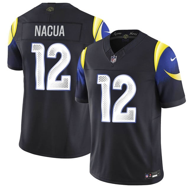 Personalized Men’s Los Angeles Rams #12 Puka Nacua F.U.S.E. Limited Rivalry Series Jersey