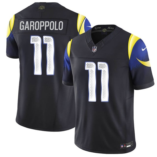 Personalized Men’s #11 Jimmy Garoppolo Los Angeles Rams F.U.S.E. Limited Rivalry Series Jersey