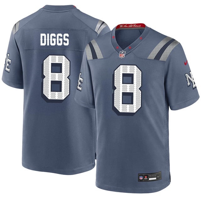Personalized Men’s New England Patriots #8 Stefon Diggs F.U.S.E. Limited Rivalry Series Jersey