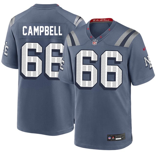 Personalized Men’s New England Patriots #66 Will Campbell F.U.S.E. Limited Rivalry Series Jersey