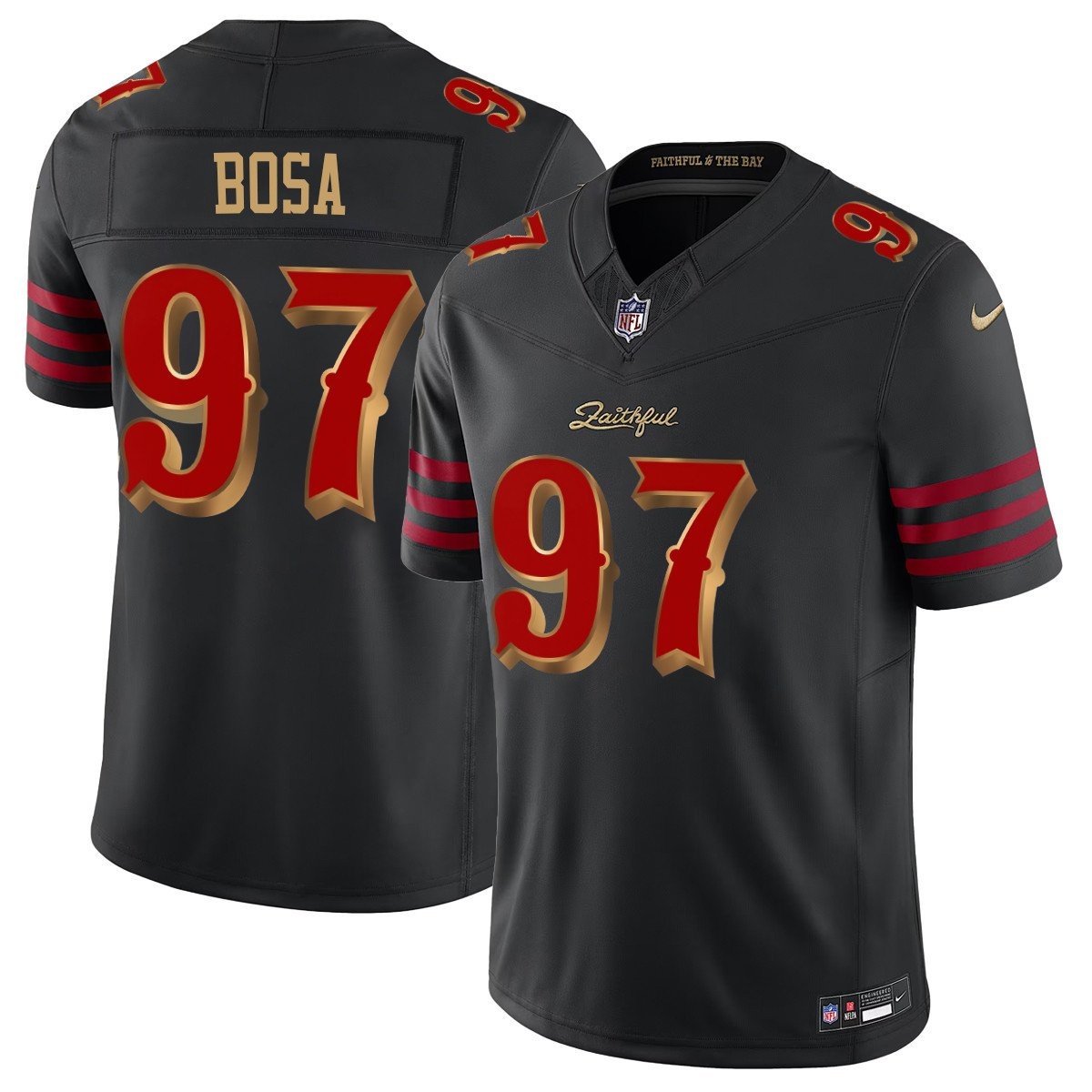 Personalized Men’s San Francisco 49ers #97 Nick Bosa F.U.S.E. Limited Rivalry Series Jersey