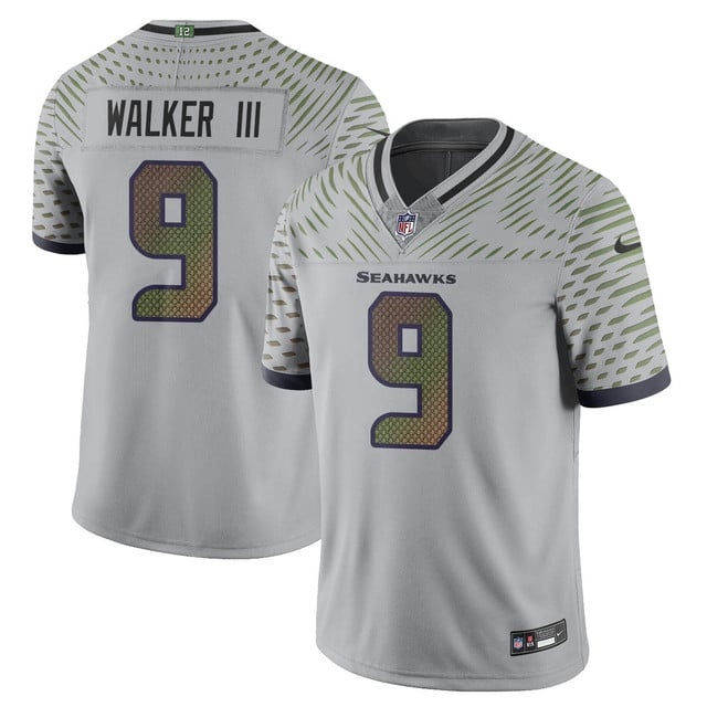 Personalized Men’s Seattle Seahawks #9 Kenneth Walker III F.U.S.E. Limited Rivalry Series Jersey