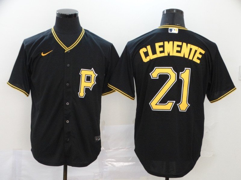 Personalized Youth Pittsburgh Pirates #21 Roberto Clemente Black Cool Baseball Stitched Jersey