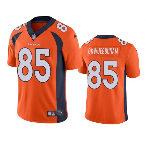 Personalized Men’s Albert Okwuegbunam Denver Broncos Limited Footbal Jersey Orange