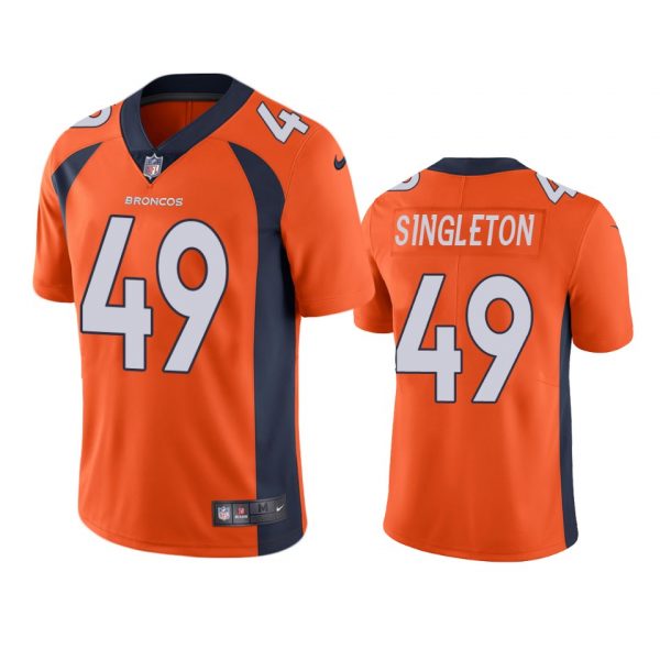 Personalized Men’s Alex Singleton Denver Broncos Limited Footbal Jersey Orange