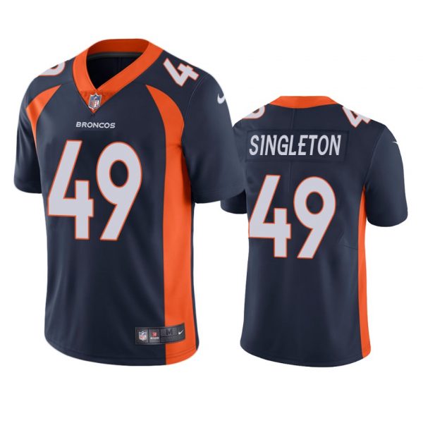 Personalized Men’s Alex Singleton Denver Broncos Limited Footbal Jersey Navy