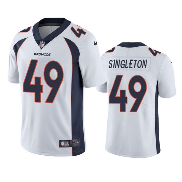 Personalized Men’s Alex Singleton Denver Broncos Limited Footbal Jersey White