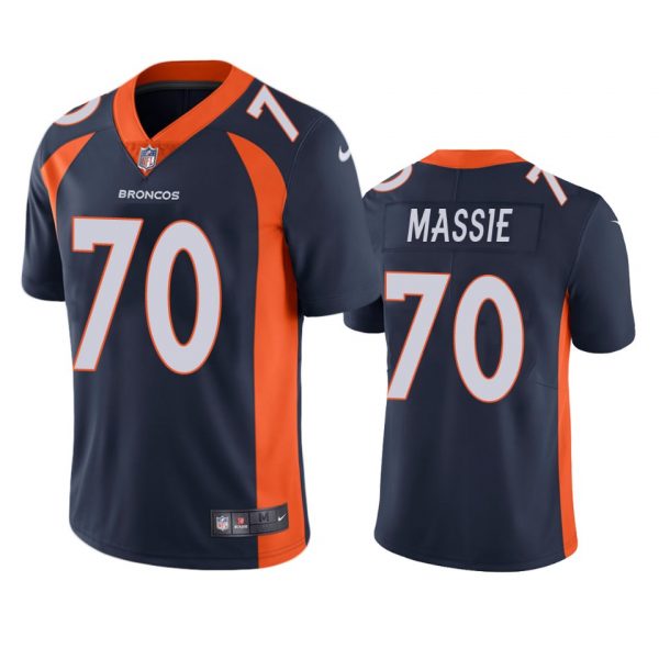 Personalized Men’s Bobby Massie Denver Broncos Limited Footbal Jersey Navy
