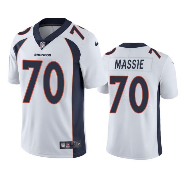 Personalized Men’s Bobby Massie Denver Broncos Limited Footbal Jersey White