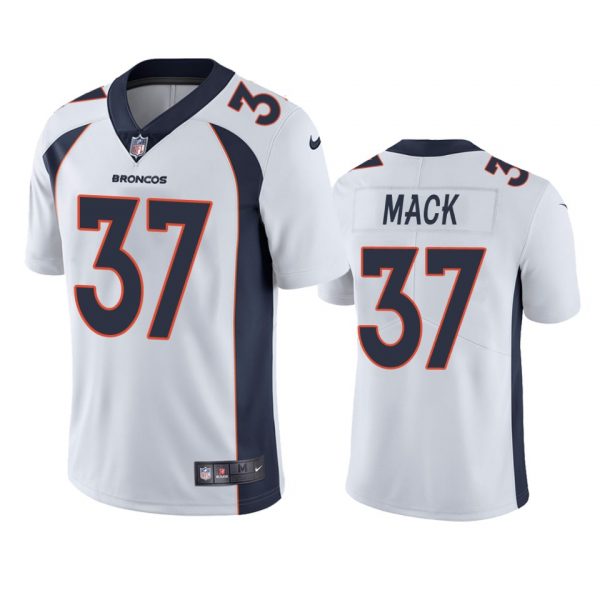 Personalized Men’s Marlon Mack Denver Broncos Limited Footbal Jersey White