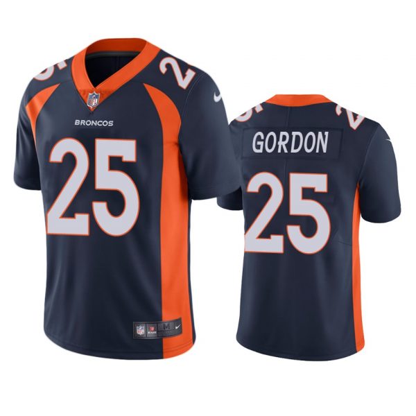 Personalized Men’s Melvin Gordon Denver Broncos Limited Footbal Jersey Navy