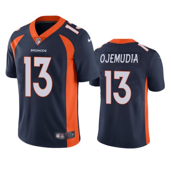 Personalized Men’s Michael Ojemudia Denver Broncos Limited Footbal Jersey Navy