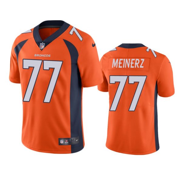 Personalized Men’s Quinn Meinerz Denver Broncos Limited Footbal Jersey Orange