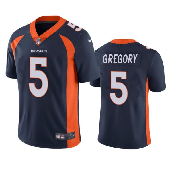 Personalized Men’s Randy Gregory Denver Broncos Limited Footbal Jersey Navy
