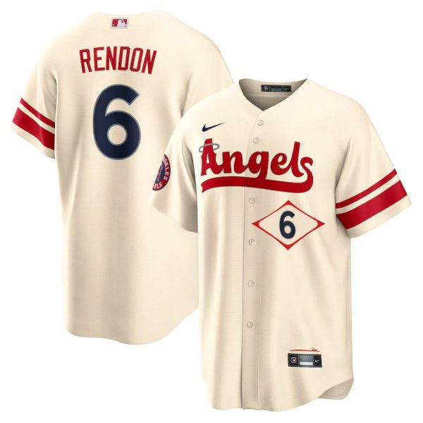 Personalized Men’s Los Angeles Angels Anthony Rendon City Connect Special Edition Cream Stitched Jersey