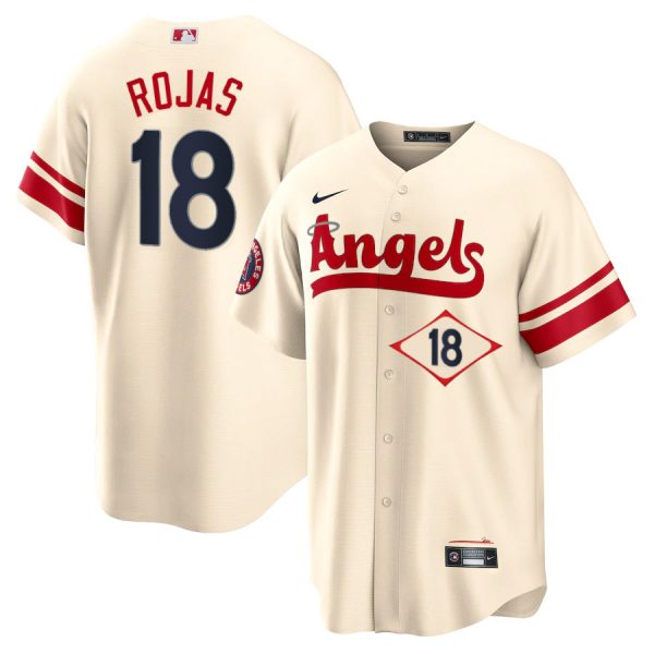 Personalized Men’s Los Angeles Angels Jose Rojas City Connect Special Edition Cream Stitched Jersey