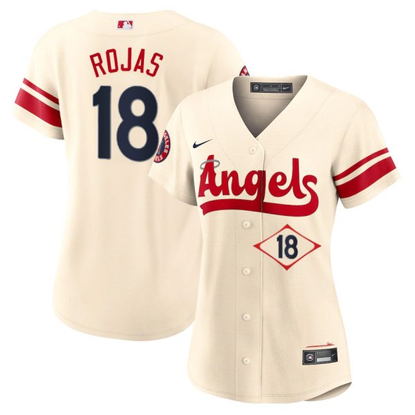 Personalized Women’s Los Angeles Angels Jose Rojas City Connect Special Edition Cream Stitched Jersey