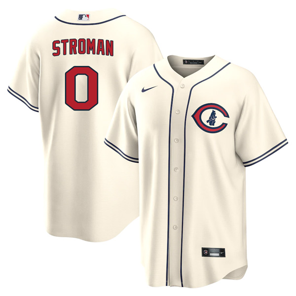 Personalized Youth Chicago Cubs Marcus Stroman 2022 Field of Dreams Cream Stitched Jersey With Name
