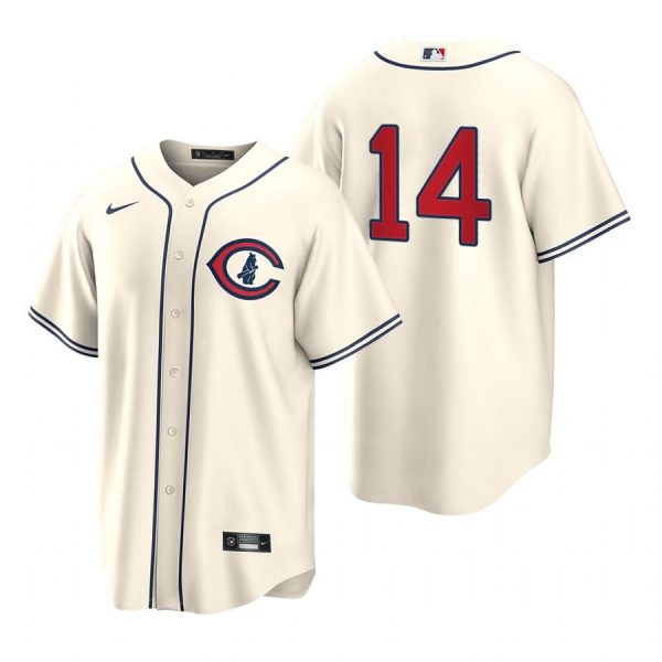 Personalized Youth Chicago Cubs Ernie Banks 2022 Field of Dreams Cream Stitched Jersey