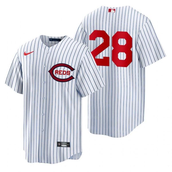 Personalized Youth Cincinnati Reds Austin Romine 2022 Field of Dreams White Stitched Jersey