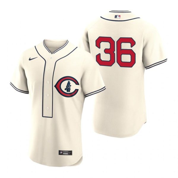 Personalized Men’s Flex Base Chicago Cubs Alfonso Rivas 2022 Field of Dreams Cream Stitched Jersey