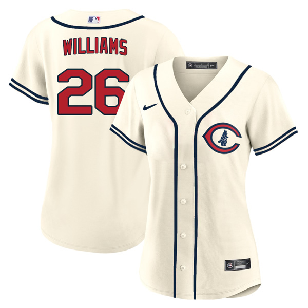 Personalized Women’s Chicago Cubs Billy Williams 2022 Field of Dreams Cream Stitched Jersey With Name