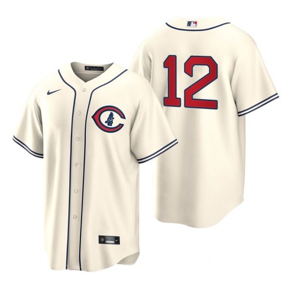 Personalized Men’s Cool Base Chicago Cubs Codi Heuer 2022 Field of Dreams Cream Stitched Jersey