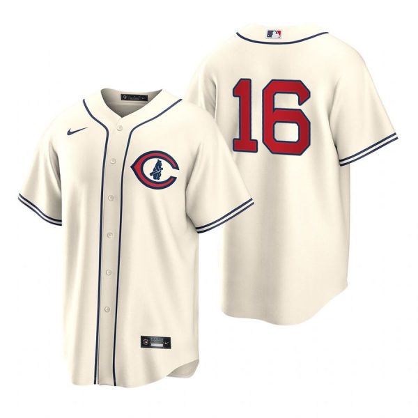 Personalized Men’s Cool Base Chicago Cubs Patrick Wisdom 2022 Field of Dreams Cream Stitched Jersey