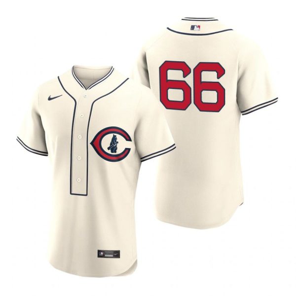 Personalized Men’s Flex Base Chicago Cubs Rafael Ortega 2022 Field of Dreams Cream Stitched Jersey