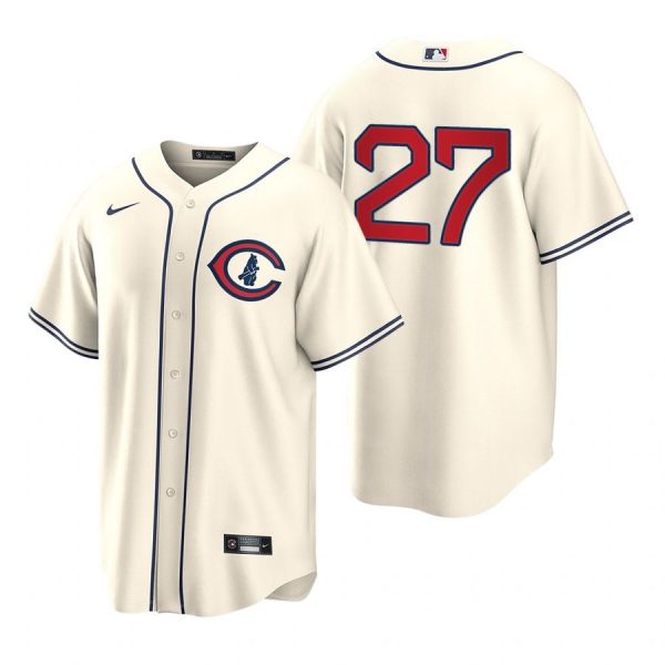 Personalized Men’s Cool Base Chicago Cubs Seiya Suzuki 2022 Field of Dreams Cream Stitched Jersey