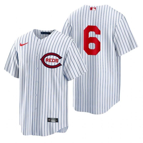 Personalized Men’s Cool Base Cincinnati Reds Jonathan India 2022 Field of Dreams White Stitched Jersey