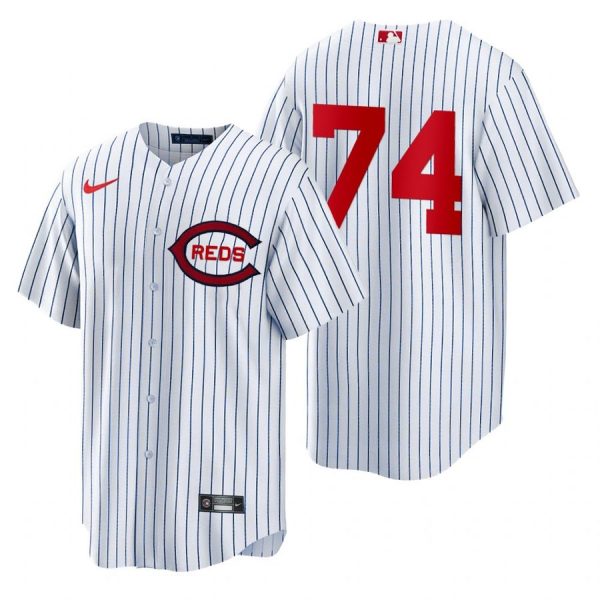 Personalized Men’s Cool Base Cincinnati Reds Juniel Querecuto 2022 Field of Dreams White Stitched Jersey