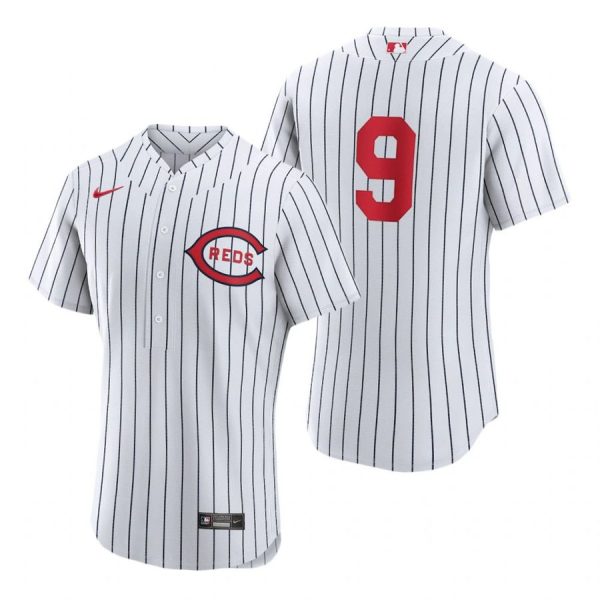 Personalized Men’s Flex Base Cincinnati Reds Mike Moustakas 2022 Field of Dreams White Stitched Jersey