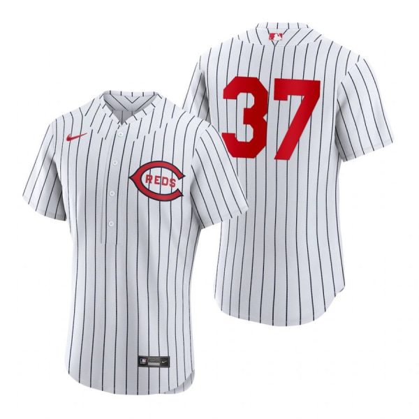 Personalized Men’s Flex Base Cincinnati Reds Tyler Stephenson 2022 Field of Dreams White Stitched Jersey