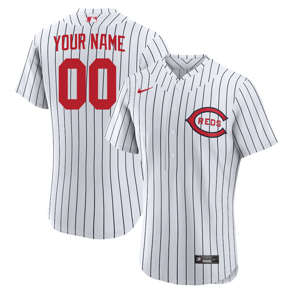 Personalized Men’s Flex Base Cincinnati Reds 2022 Field of Dreams White Stitched Jersey With Name