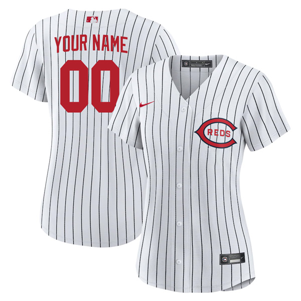 Personalized Women’s Cincinnati Reds 2022 Field of Dreams White Stitched Jersey With Name