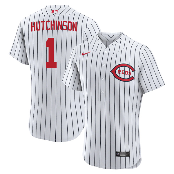 Personalized Men’s Flex Base Cincinnati Reds Fred Hutchinson 2022 Field of Dreams White Stitched Jersey With Name