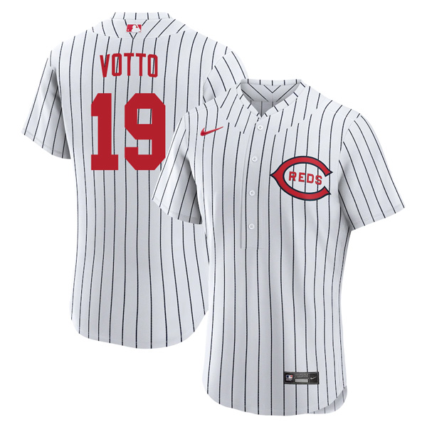 Personalized Men’s Flex Base Cincinnati Reds Joey Votto 2022 Field of Dreams White Stitched Jersey With Name