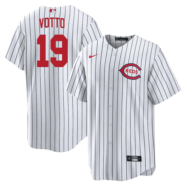 Personalized Men’s Cool Base Cincinnati Reds Joey Votto 2022 Field of Dreams White Stitched Jersey With Name