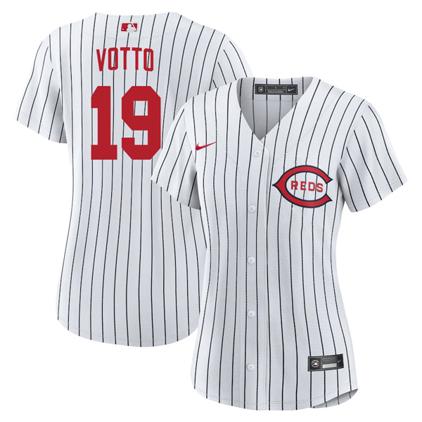 Personalized Women’s Cincinnati Reds Joey Votto 2022 Field of Dreams White Stitched Jersey With Name