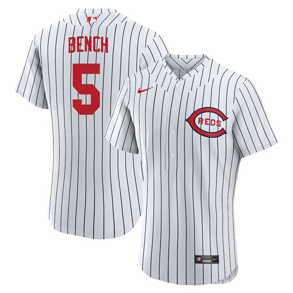Personalized Men’s Flex Base Cincinnati Reds Johnny Bench 2022 Field of Dreams White Stitched Jersey With Name