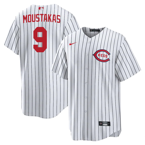 Personalized Men’s Cool Base Cincinnati Reds Mike Moustakas 2022 Field of Dreams White Stitched Jersey With Name