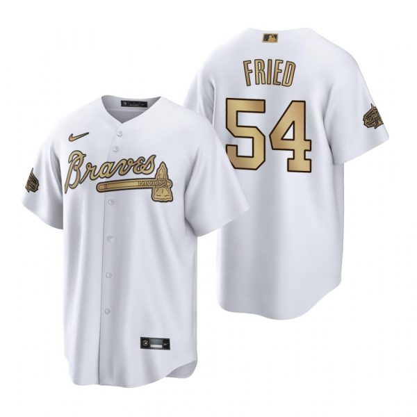 Personalized Men’s Cool Base Max Fried Atlanta Braves 2022 MLB All-Star Game White Stitched Jersey