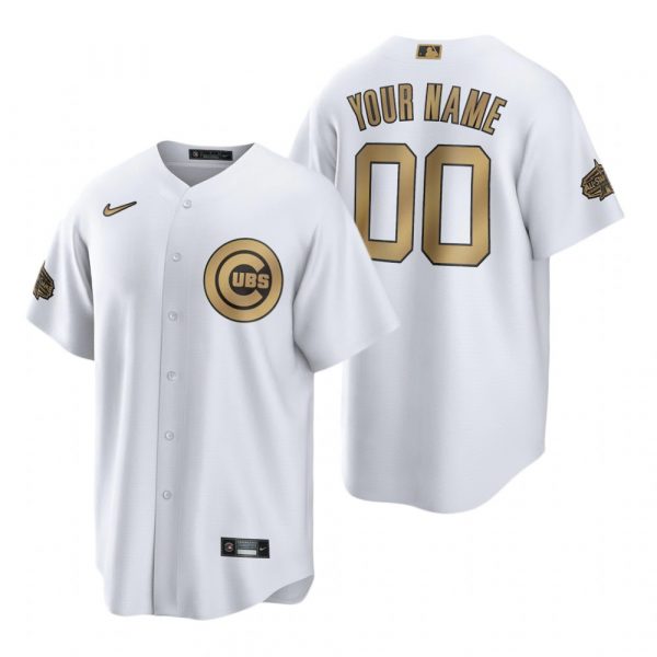 Personalized Men’s Cool Base Chicago Cubs 2022 MLB All-Star Game White Stitched Jersey