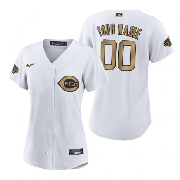 Personalized Women’s Cincinnati Reds 2022 MLB All-Star Game White Stitched Jersey