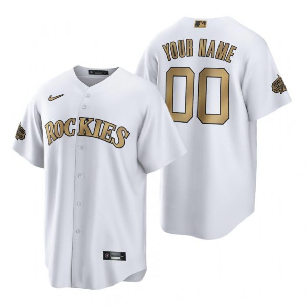 Personalized Men’s Cool Base Colorado Rockies 2022 MLB All-Star Game White Stitched Jersey