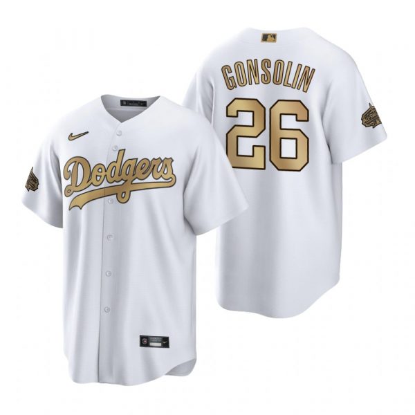 Personalized Men’s Cool Base Tony Gonsolin Los Angeles Dodgers 2022 MLB All-Star Game White Stitched Jersey