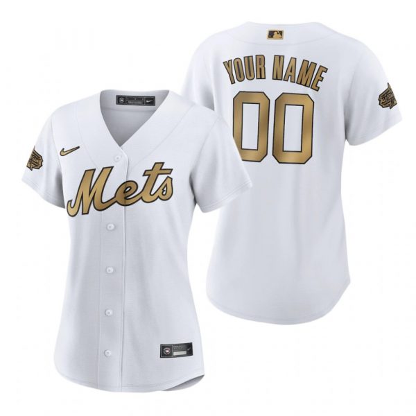 Personalized Women’s New York Mets 2022 MLB All-Star Game White Stitched Jersey