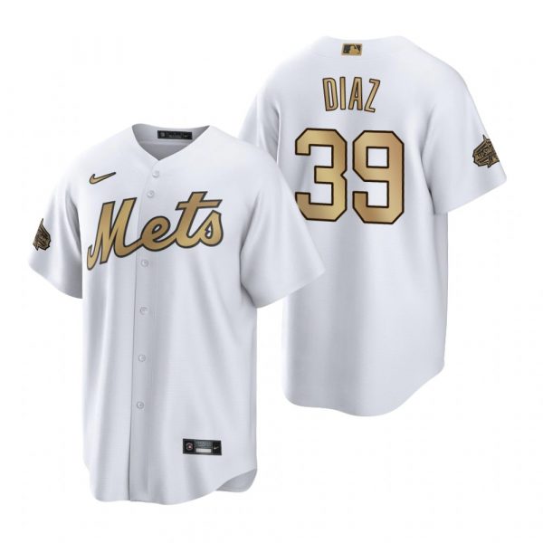 Personalized Men’s Cool Base Edwin Diaz New York Mets 2022 MLB All-Star Game White Stitched Jersey